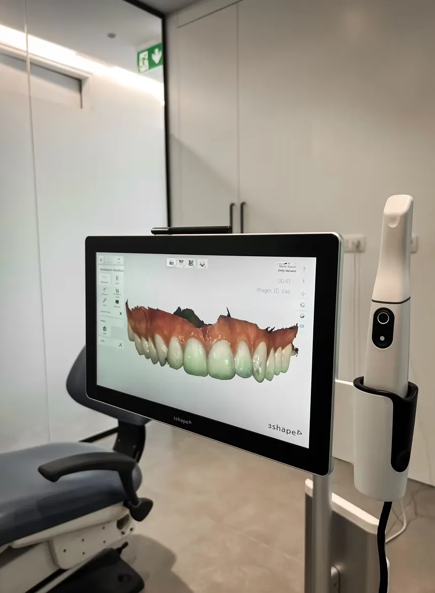 Scan numérique utilisé à la clinique Smile Atelier
